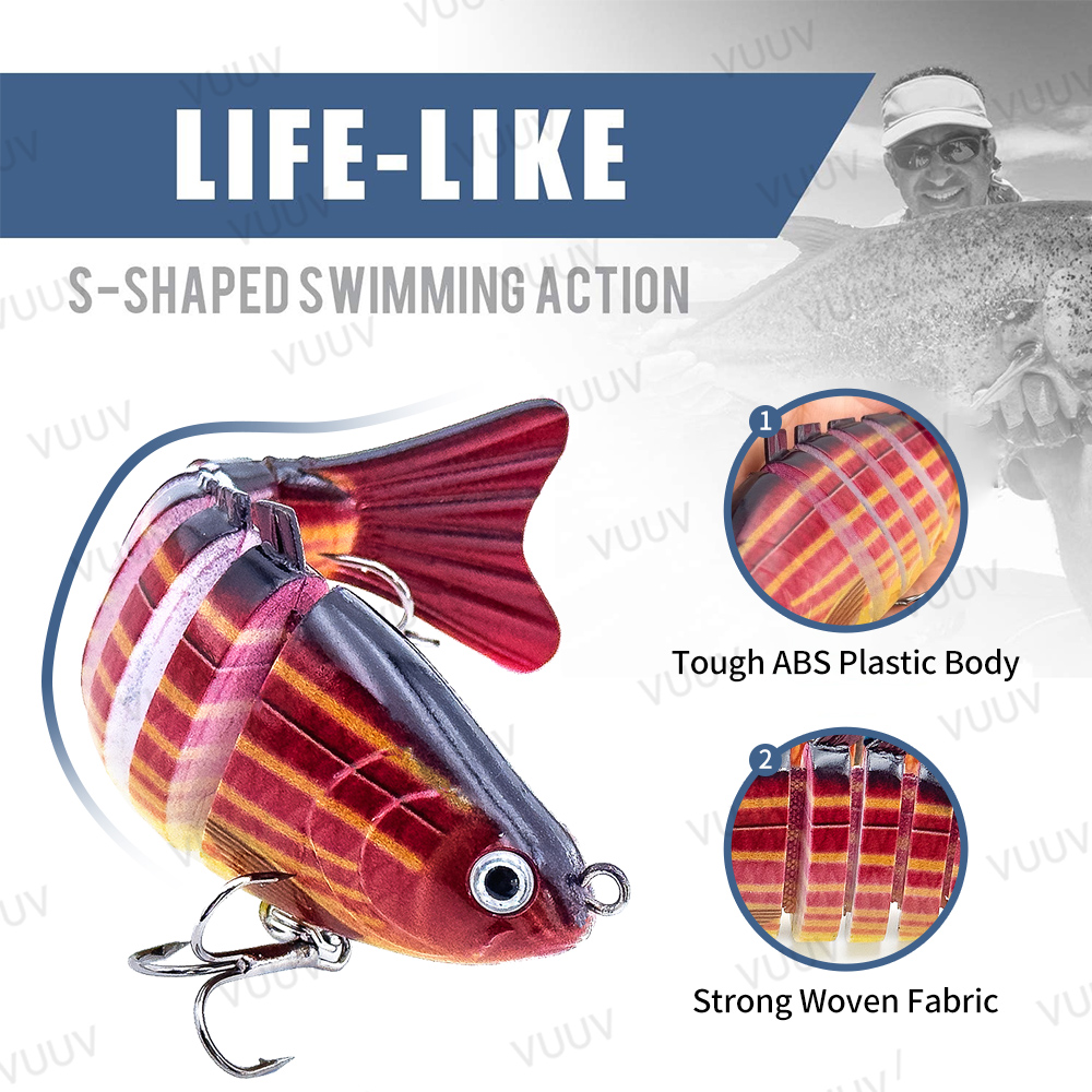 10 pz. Esche Artificiali Swimb - Fishing Lure Swimbait recensione e prezzo