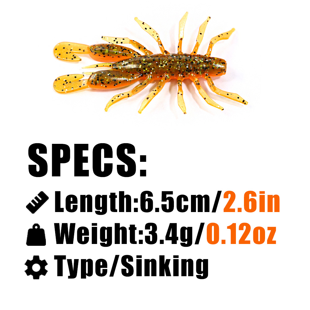 PEAK Larva Verme Craws Esche E - Fishing Lure Soft Plastic recensione e prezzo