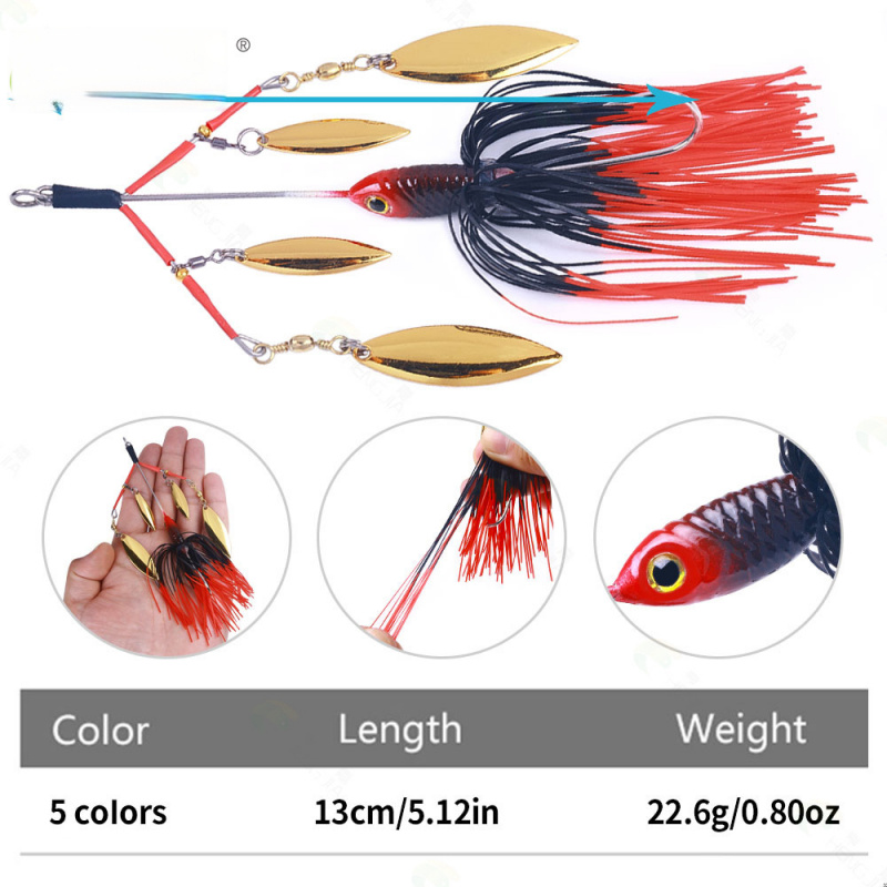Esca artificiale da 13 cm e 22 - Fishing Lure Blade Bait recensione e prezzo