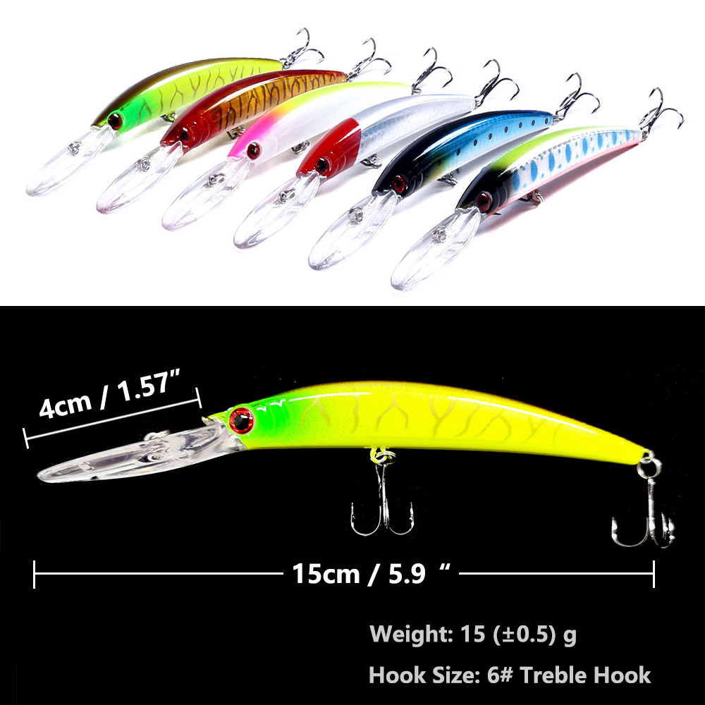 1 PZ 15 cm 15g Immersione Prof - Fishing Lure Swimbait recensione e prezzo