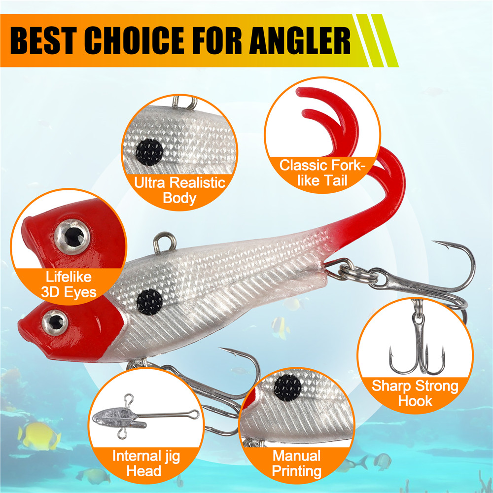 5 pezzi pre-attrezzati Jig Hea - Fishing Lure Swimbait recensione e prezzo