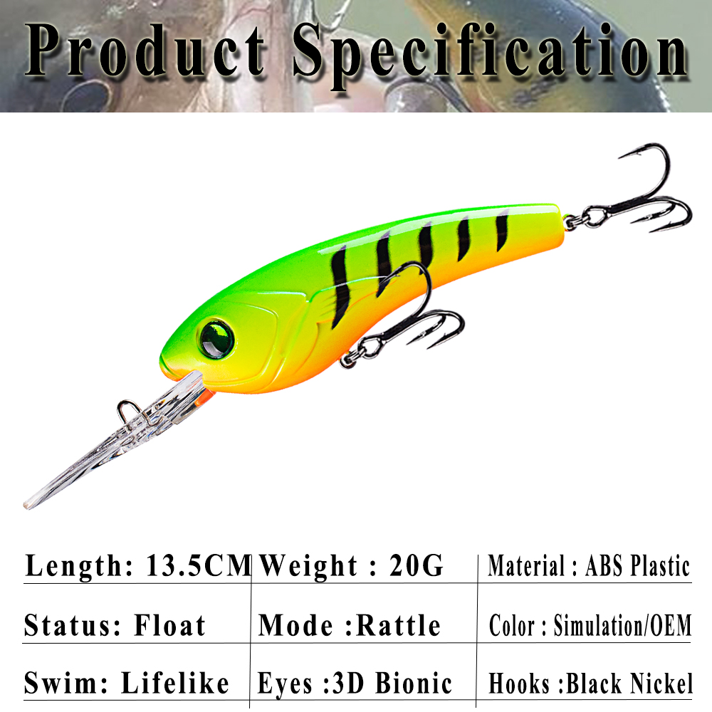Chan's Huang 1PCS 13.5CM 20G G - Fishing Lure Jerkbait recensione e prezzo