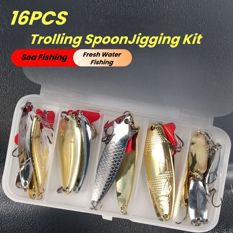 Kit di esche da pesca 16 pezzi - Fishing Lure Swimbait recensione e prezzo