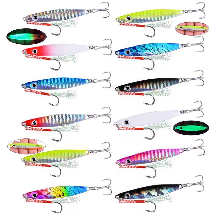 12 pz Esche Da Pesca In Metall - Fishing Lure Blade Bait recensione e prezzo