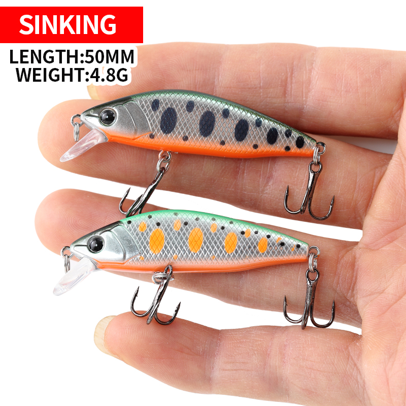 5cm4.8g Affondamento Minnow Ri - Fishing Lure Jerkbait recensione e prezzo