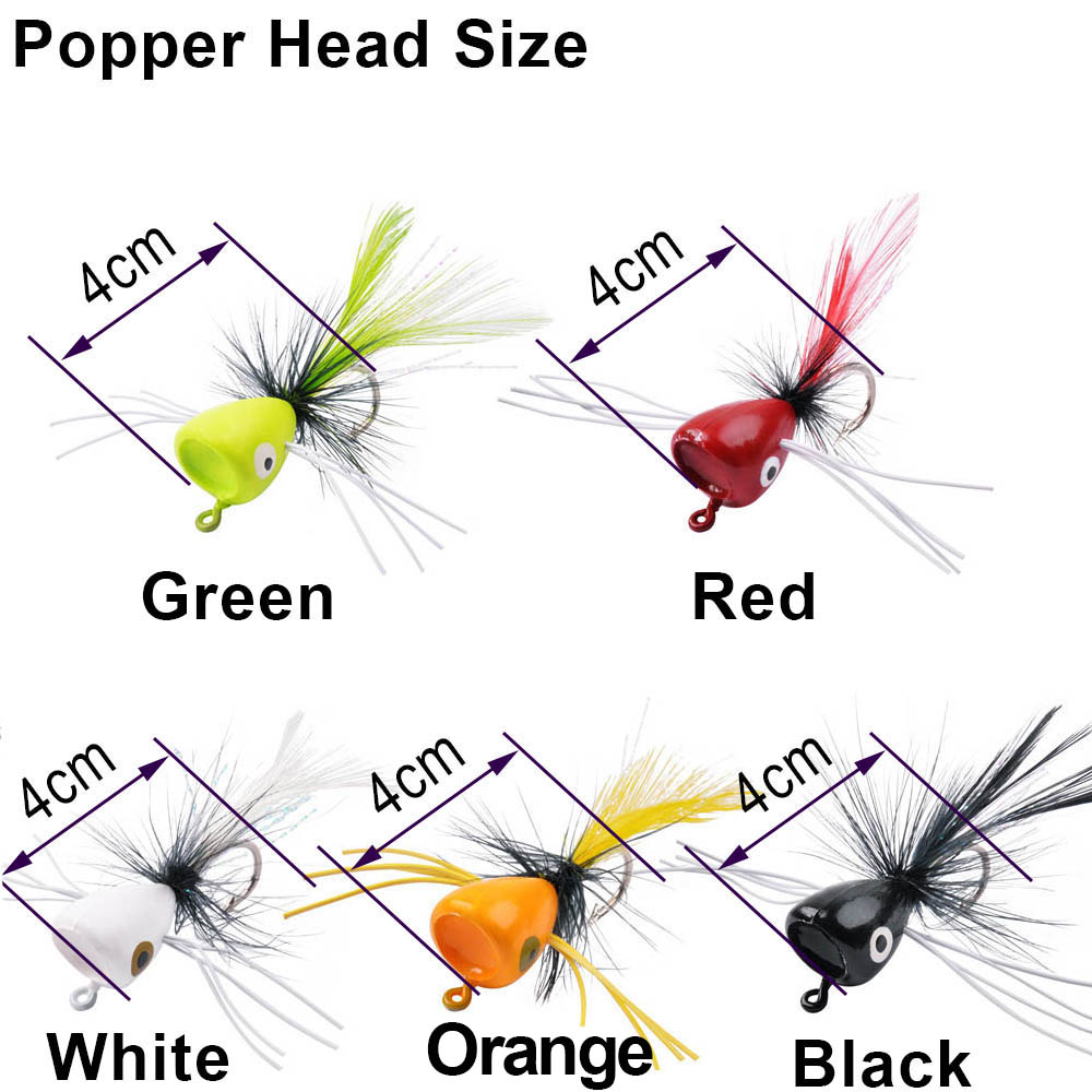 5 pezzi schiuma esche da pesca - Fishing Lure Popper recensione e prezzo