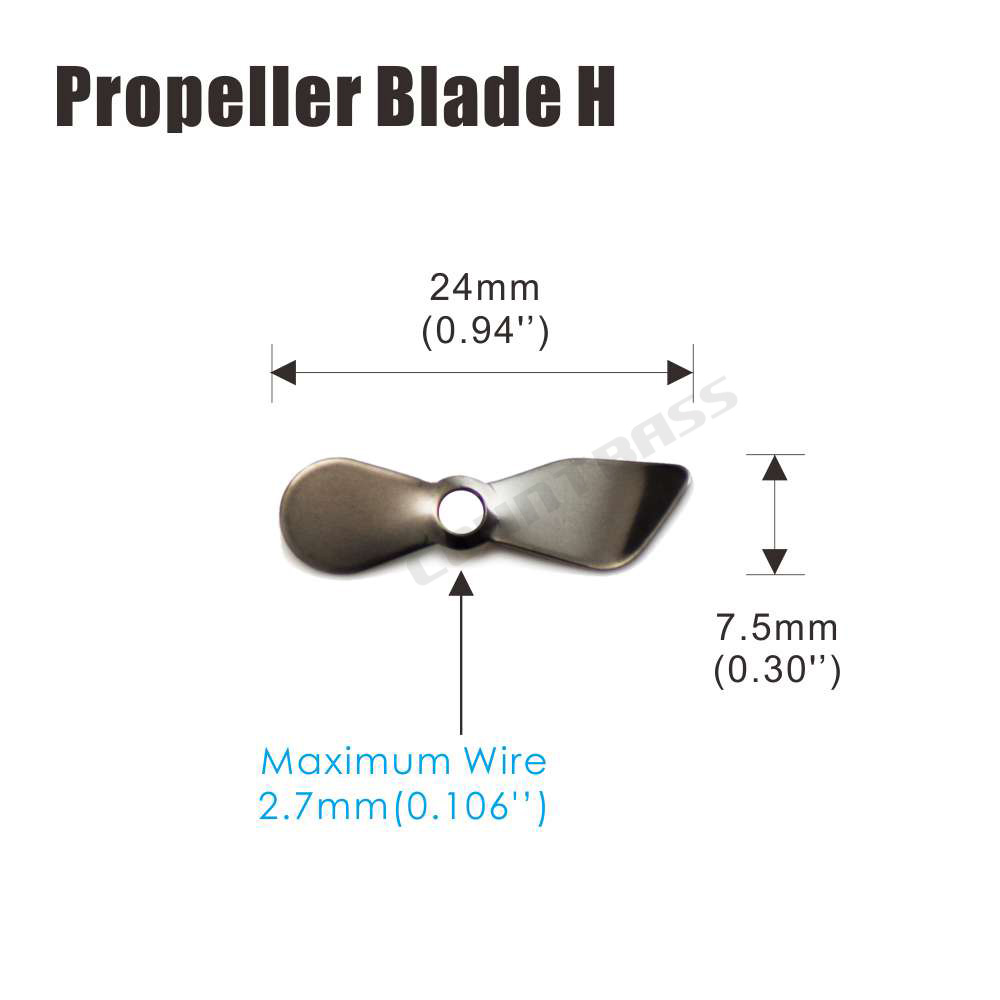 Countbass 50 lame per elica in - Fishing Lure Blade Bait recensione e prezzo